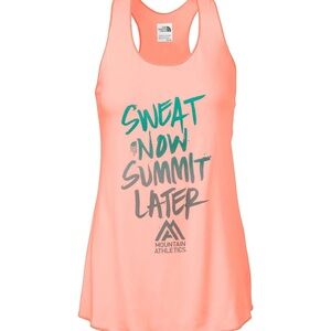 The north face sweat now summit later coral women’s tank Mountain Athletics guc